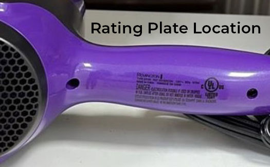 Hair Dryer Recall Info Graphic