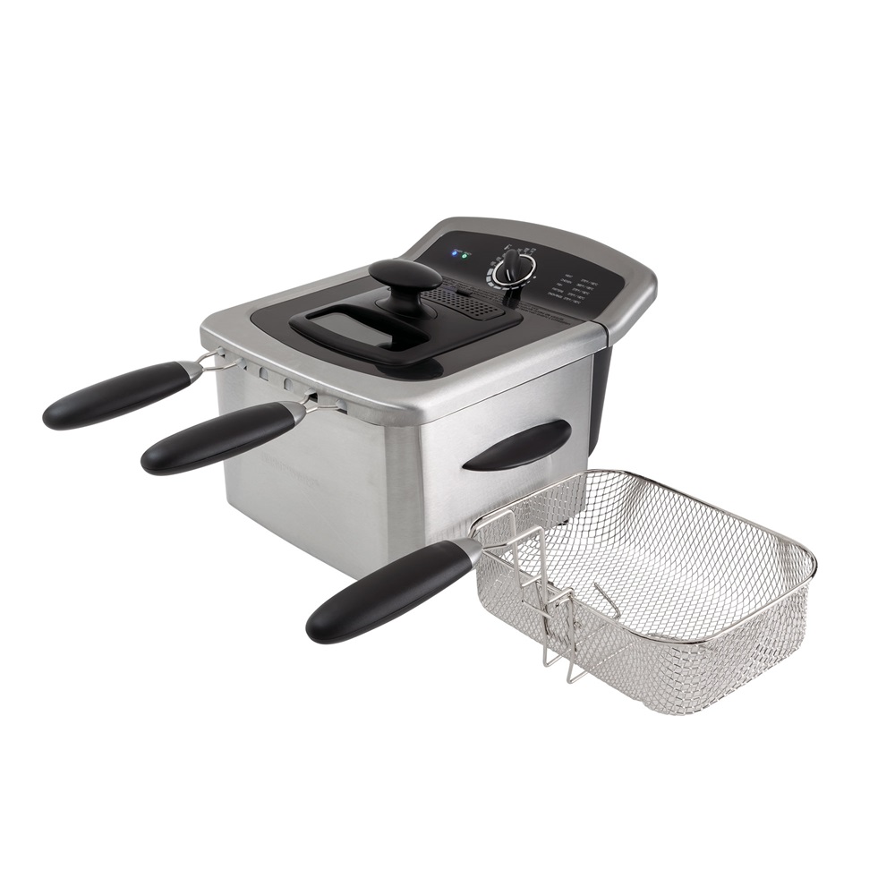 1.5 Qt. Electric Immersion Deep Fryer with Lid