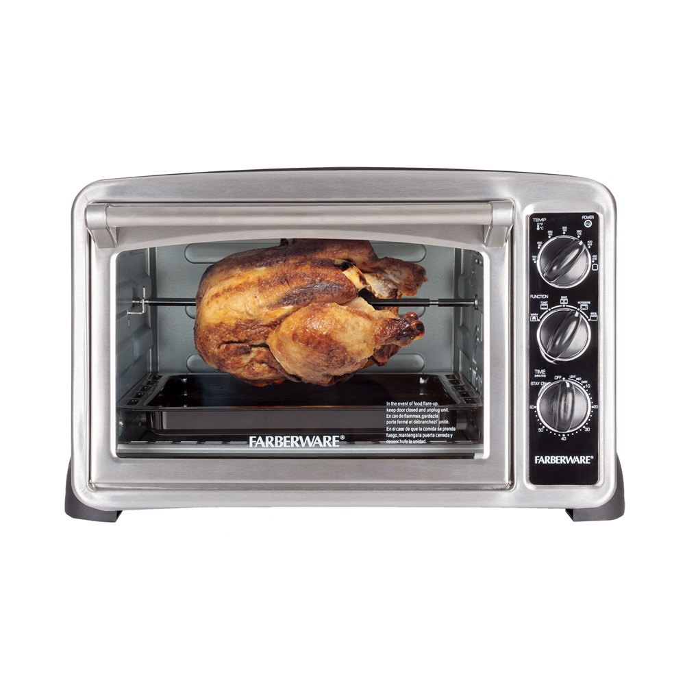 Farberware FW12-100024316 25L 6-Slice Toaster Oven with Air Fry, French  Door