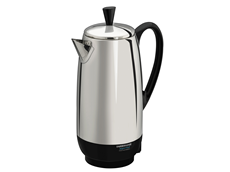 2-12 Cup* Electric Percolator, Stainless Steel | FCP412
