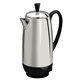 2-12 Cup* Electric Percolator, Stainless Steel