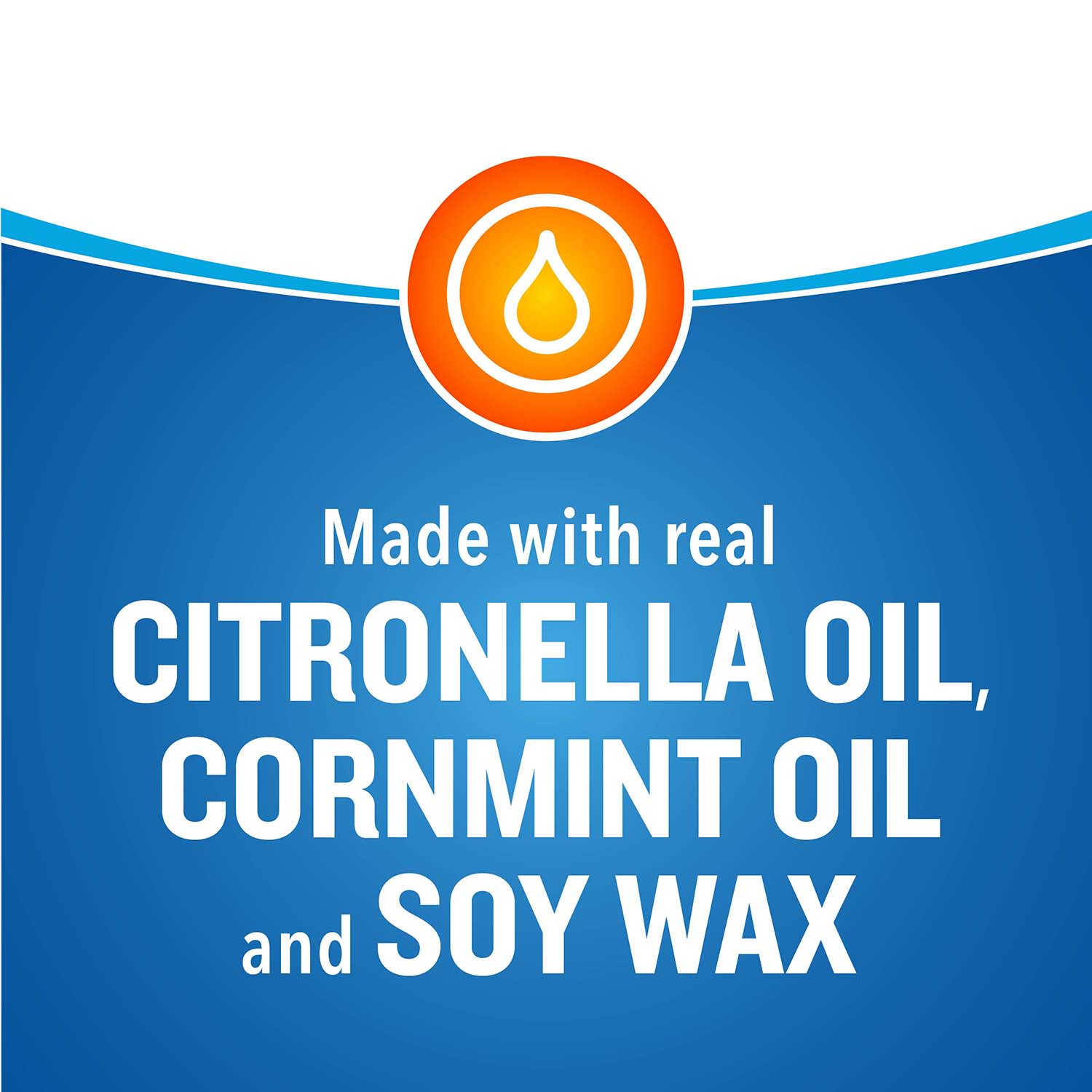 HG-97190 Cutter Outdoor Candle, Made with Citronella Oil, Cornmint Oil, & Soy Wax