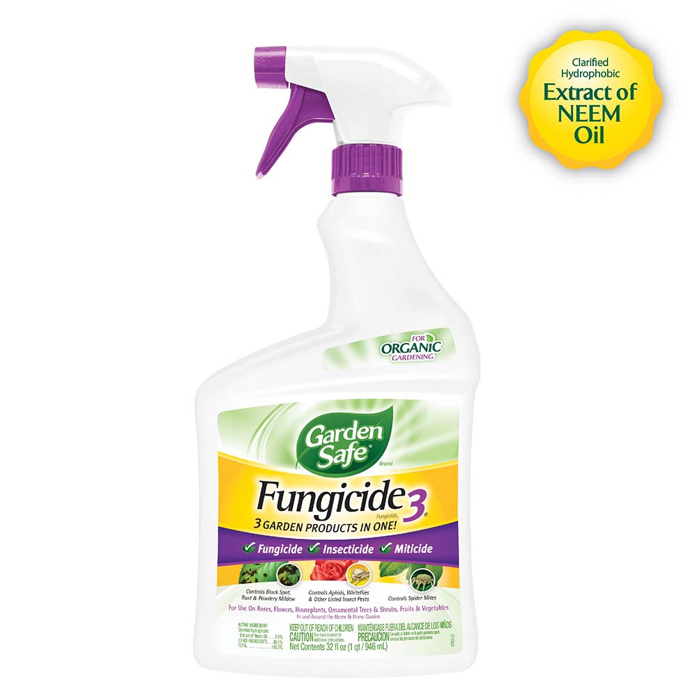Safer Brand Organic Liquid 3-in-1 Rose and Flower 32 oz