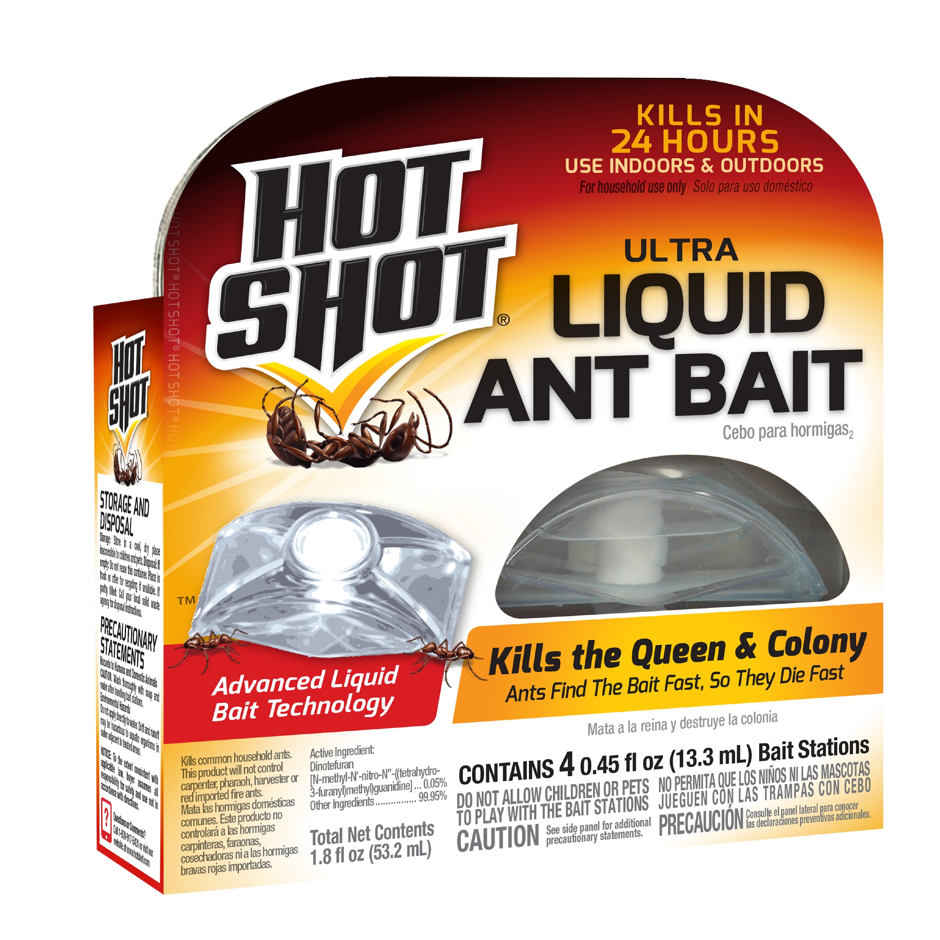 Hot Shot Crisp Linen Scented Floral Aerosol & Liquid Ant Bait Bundle