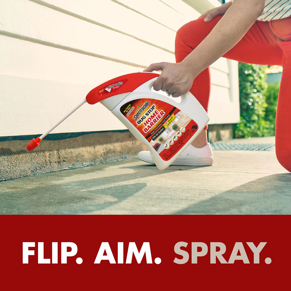 Spectracide® Bug Stop® Home Barrier with the Flip & Go™ Sprayer - Flip. Aim. Spray.