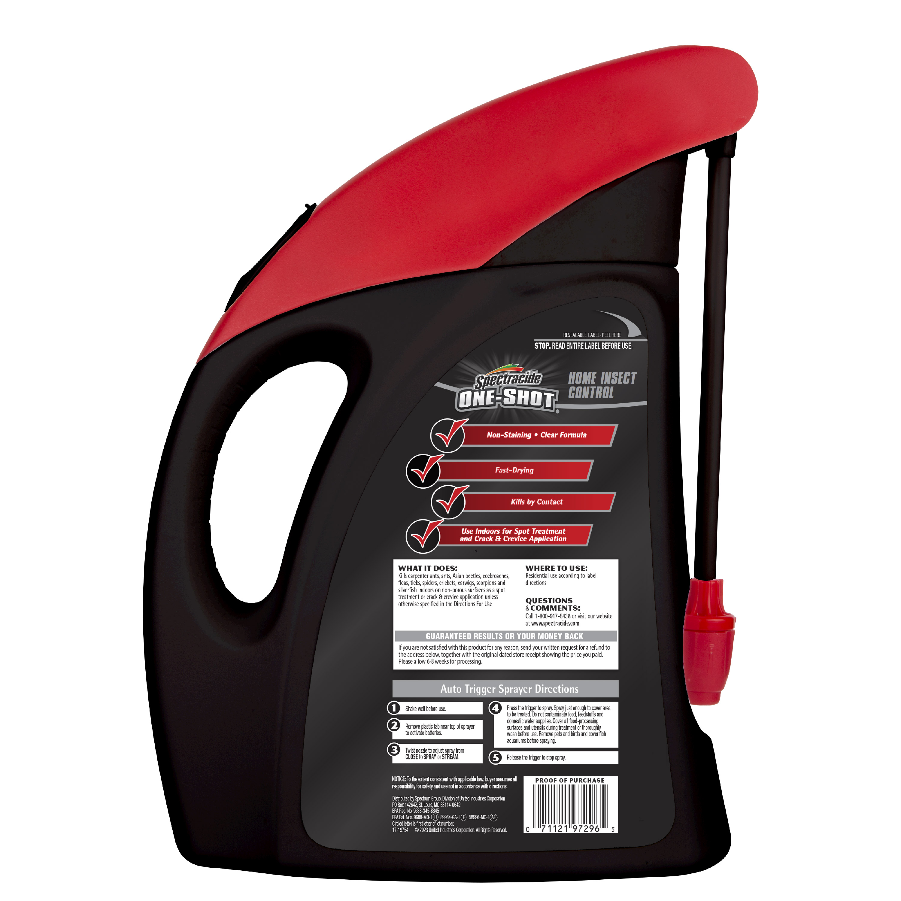HG-97296 One-Shot™ Home Insect Control Flip&Go™ Back Render