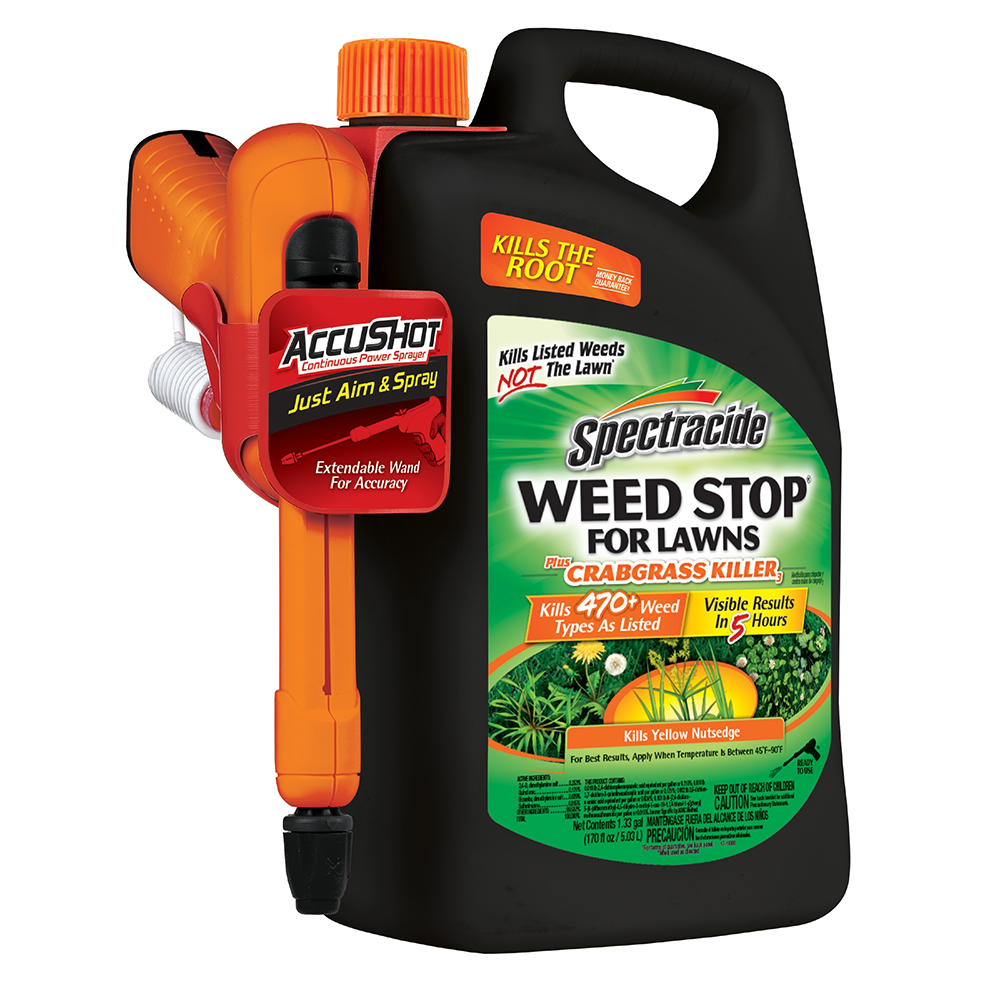 HG-96588 Weed Stop for Lawns plus crabgrass killer Accushot