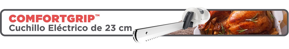 Cuchillo Eléctrico Black & Decker EK500W-AR ComfortGrip Blanco