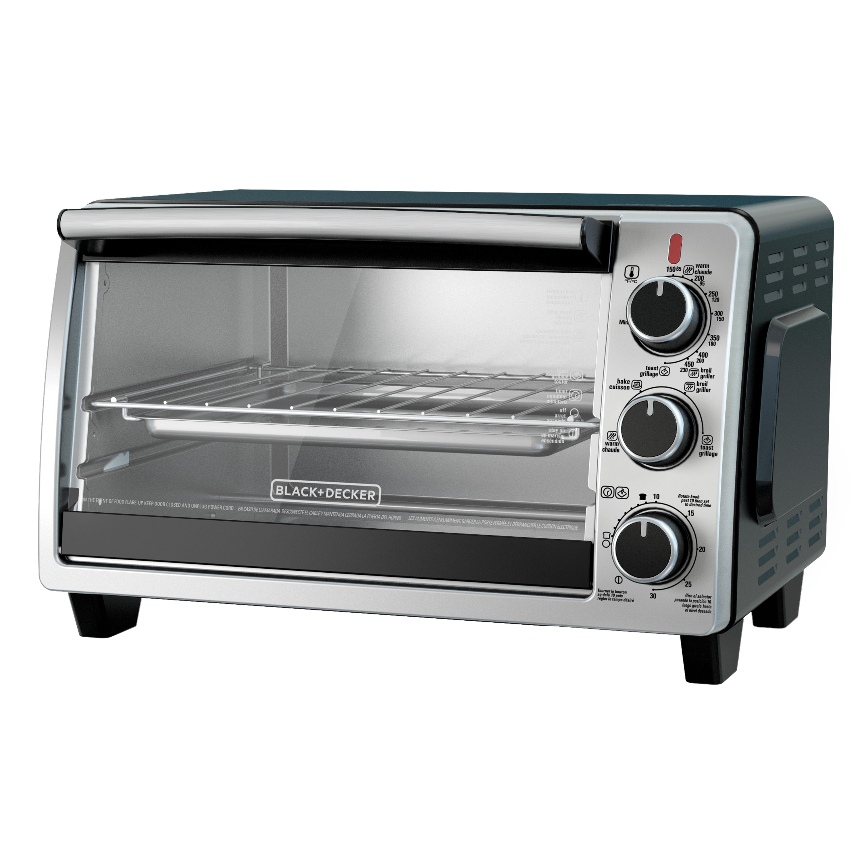 HORNO TOSTADOR BLACK DECKER 8 REBANADAS 1500W 26 LTS ACERO INOX. - Alti