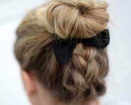 remington braided top knot tutorial blog post feature image