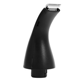 Precision detail trimmer for nose, ear, and brow trimmer, side view.