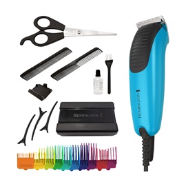 Kid's Haircut Kit with colored combs and all accessories.