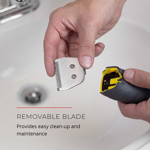 Removable blade. Provide easy clean-up and maintenance.