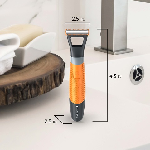 remington durablade lithium trimmer and shaver scaled dimensions mb040