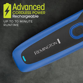advanced cordless rechargeable power. up to 70 minutes of cordless runtime