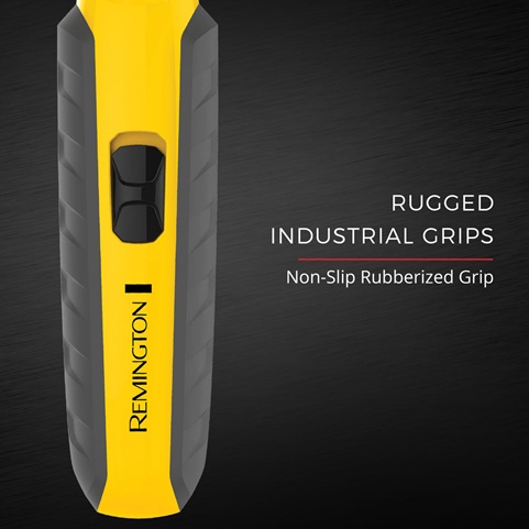 Rugged industrial non-slip rubberized grip.