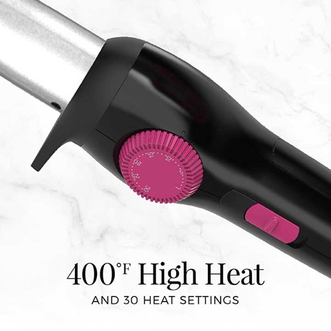 400 degree high heat and 30 heat settings