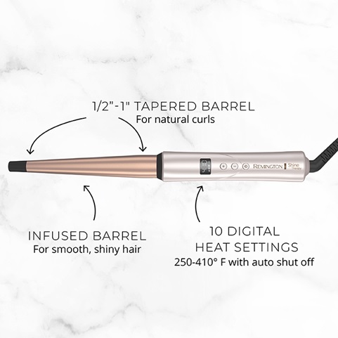 CI95AC10 SHINE THERAPY™ Argan Oil Keratin ½-1” Tapered Curling