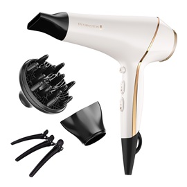 AC9140P REMINGTON® Pro Hair Dryer with Thermaluxe™ Advanced Thermal Technology, White with attachments