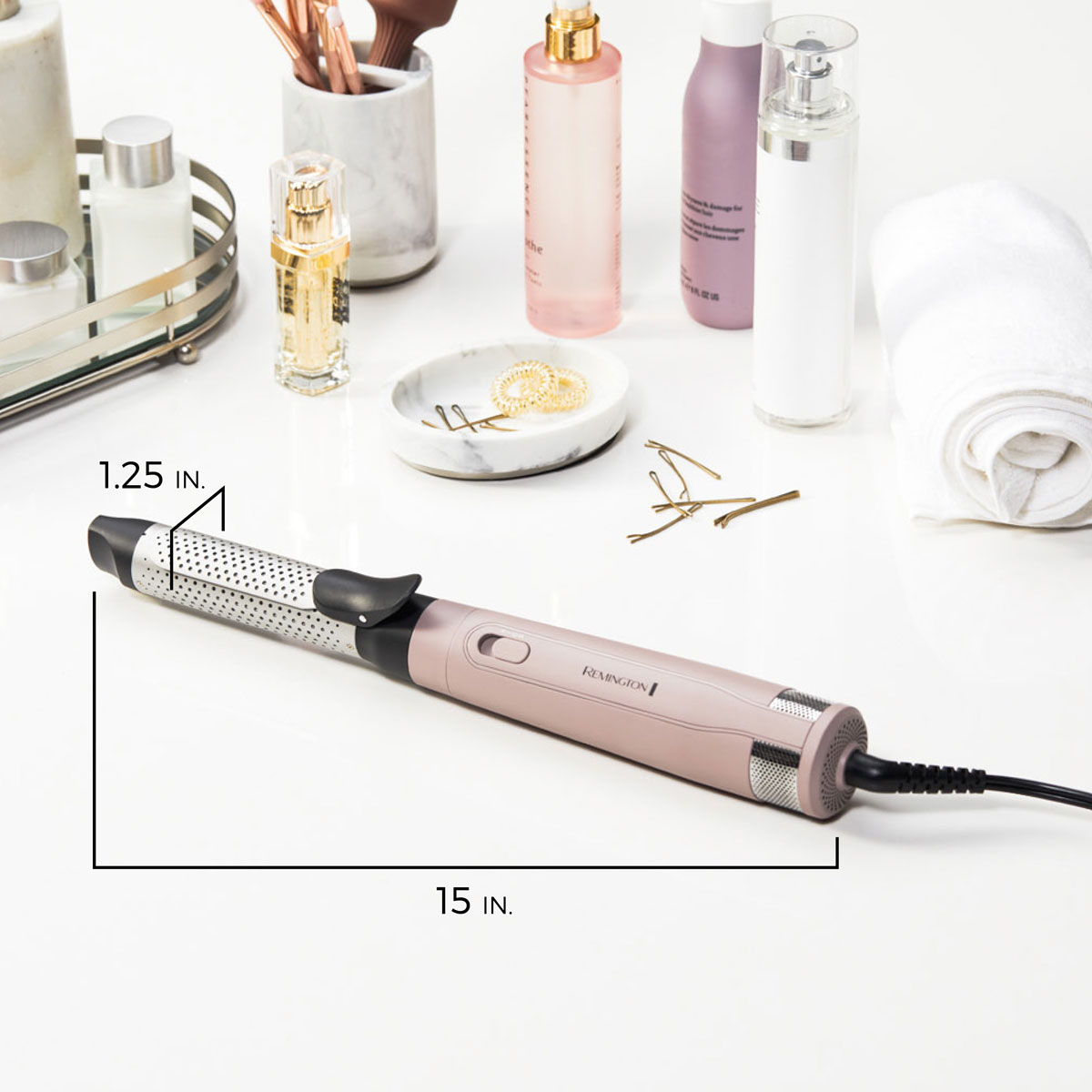 Curling iron that sales blows hot air