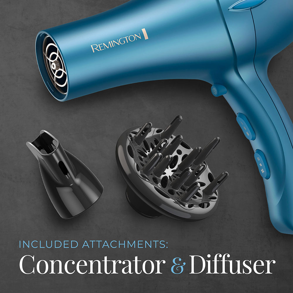 Pro Professional Titanium Ceramic Hair Dryer Ocean Silk Remington
