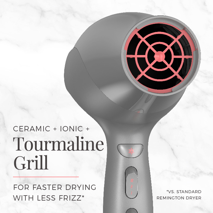 Hair Dryer with Ionic Ceramic Tourmaline Technology Remington