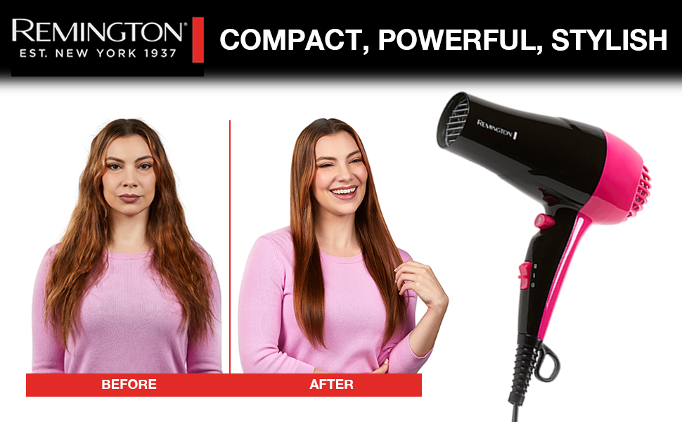 Travel Hairdryer Remington On The Go Hair Dryer Remington Compact