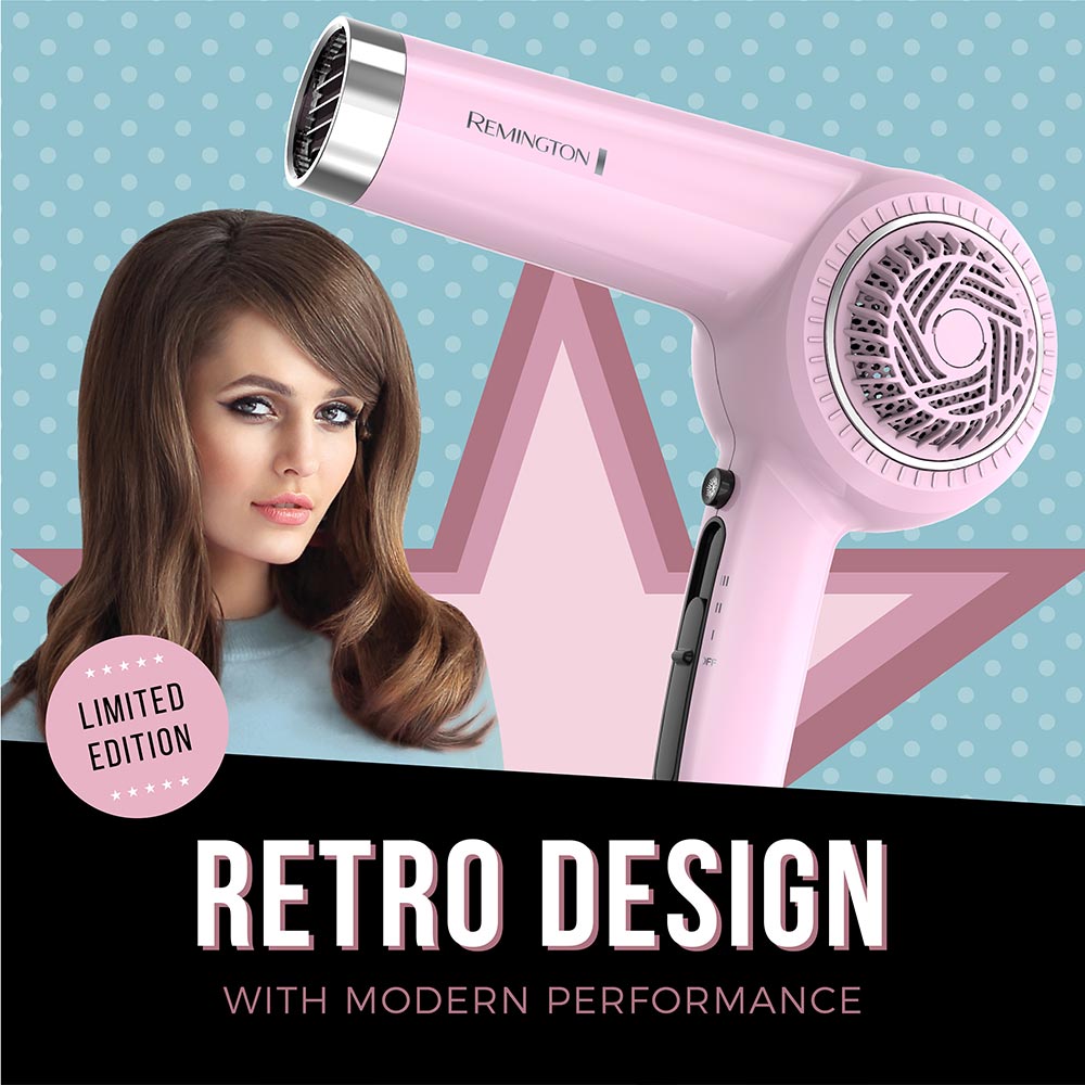Retro Pink Dryer Gift Pack Special Edition Remington