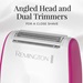 Angled Head and Dual Trimmers - For a close shave