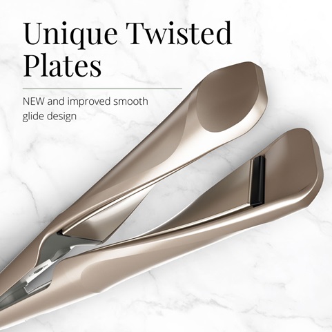 Unique Twisted Plates. New and improved smooth glide design.