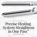 PROLUXE HydraCare™ 1” Flat Iron straightens in one pass - S9001