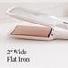 2”-wide flat iron.