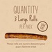 Quantity: 3 Large Rolls per pack. Low fat! These rolls are sure to become your pup’s favorite treat