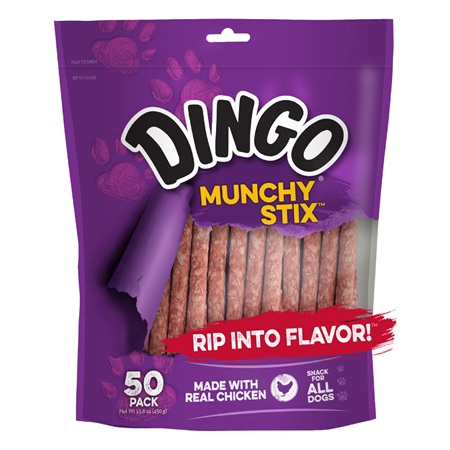 Dingo Munchy Stix P-94003 50 count front of packaging