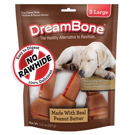 Dreambone Peanut Butter Large Bones 3 pack
