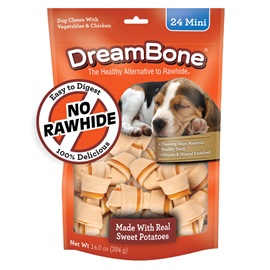 DreamBones sweet potato mini bones 24 pack