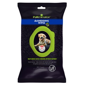 P-93362 FURminator® deShedding Grooming Wipes for Dogs 6/100 ct Front Render