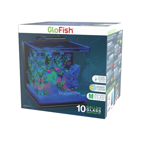 GloFish Glass Aquarium Kit, 10 Gallons