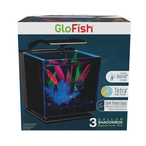 Tetra GloFish Betta Glass Kit 3 gal - Chow Hound Pet Supplies