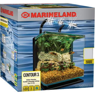 Marineland Standard Long Glass Black Aquarium 20 gal - Feeders Pet Supply