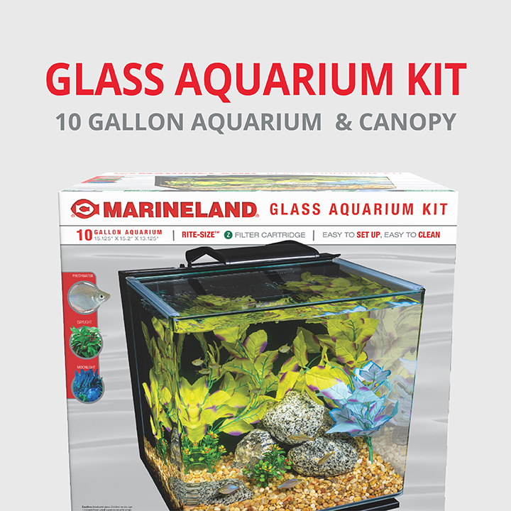 10 Gallon Glass Aquarium Kit | Marineland®10 Gallon Glass Aquarium Kit | Marineland®  