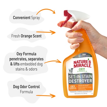 Nature's Miracle Orange-Oxy Power Stain and Odor Remover, 24 oz.