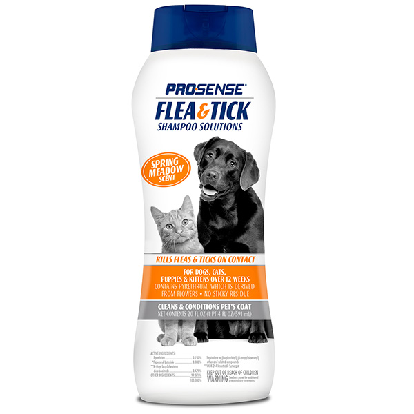 Flea and Tick Shampoo Solutions Pro Sense