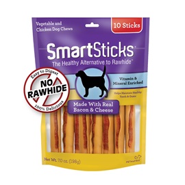 SBBAC-02997 SmartBones® SmartSticks® Bacon & Cheese 10 ct Front Render