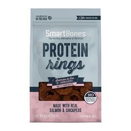 SBT-00559 SmartBones Salmon Protein Rings front of packaging