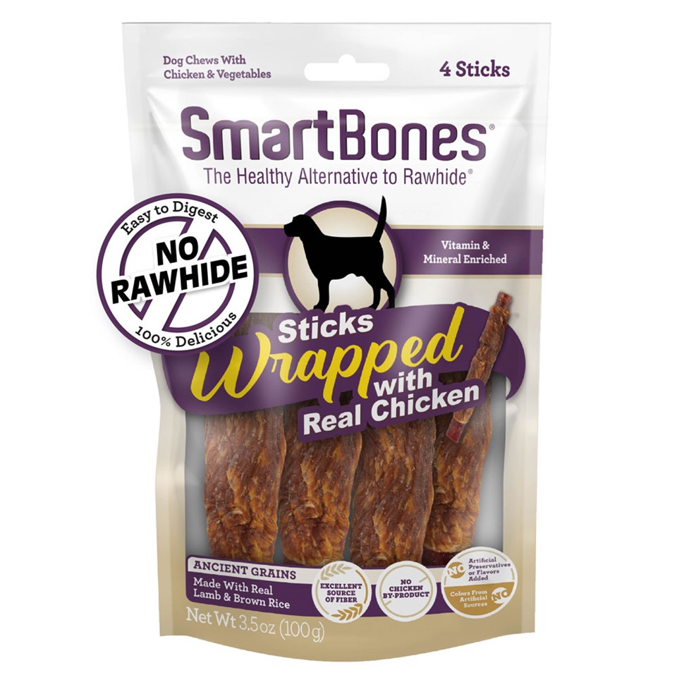 SmartBones Sticks Wrapped with Real Chicken and made with Real Lamb and Brown Rice