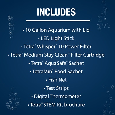 NV33904 Tetra® STEM Aquarium Kit with Activity Guide, 10 Gal Includes