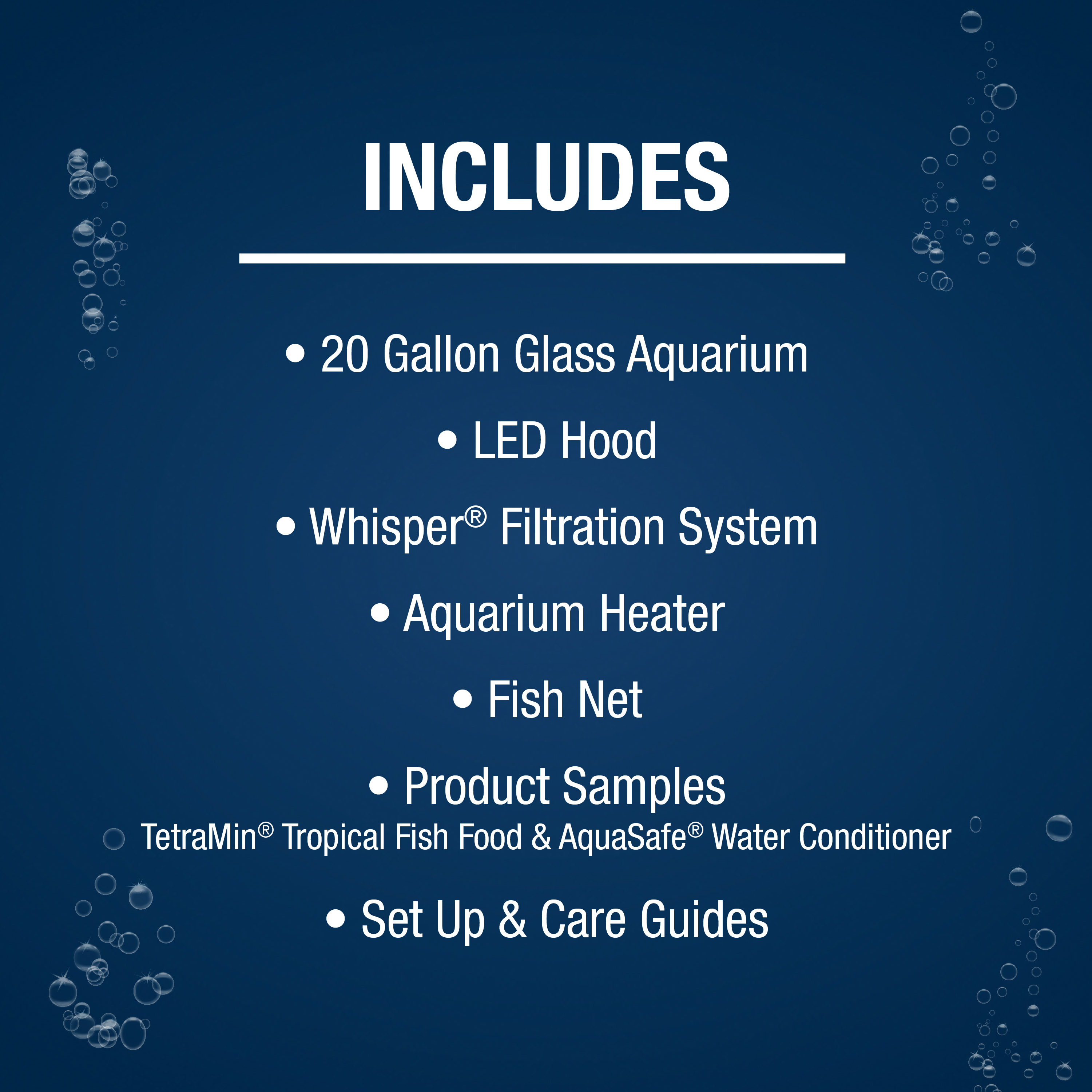 Kumpletong LED Aquarium Kit 20 20 GalKumpletong LED Aquarium Kit 20 20 Gal  