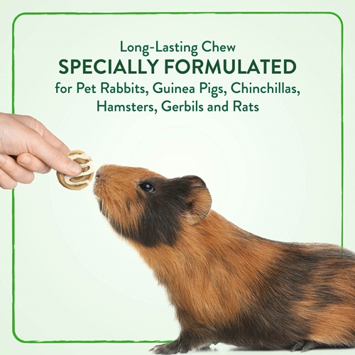 Specially formulated for pet rabbits, guinea pigs, chinchillas, hamsters, gerbils and rats