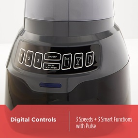 Digital Controls. 3 Speeds plus 3 smart functions with pulse